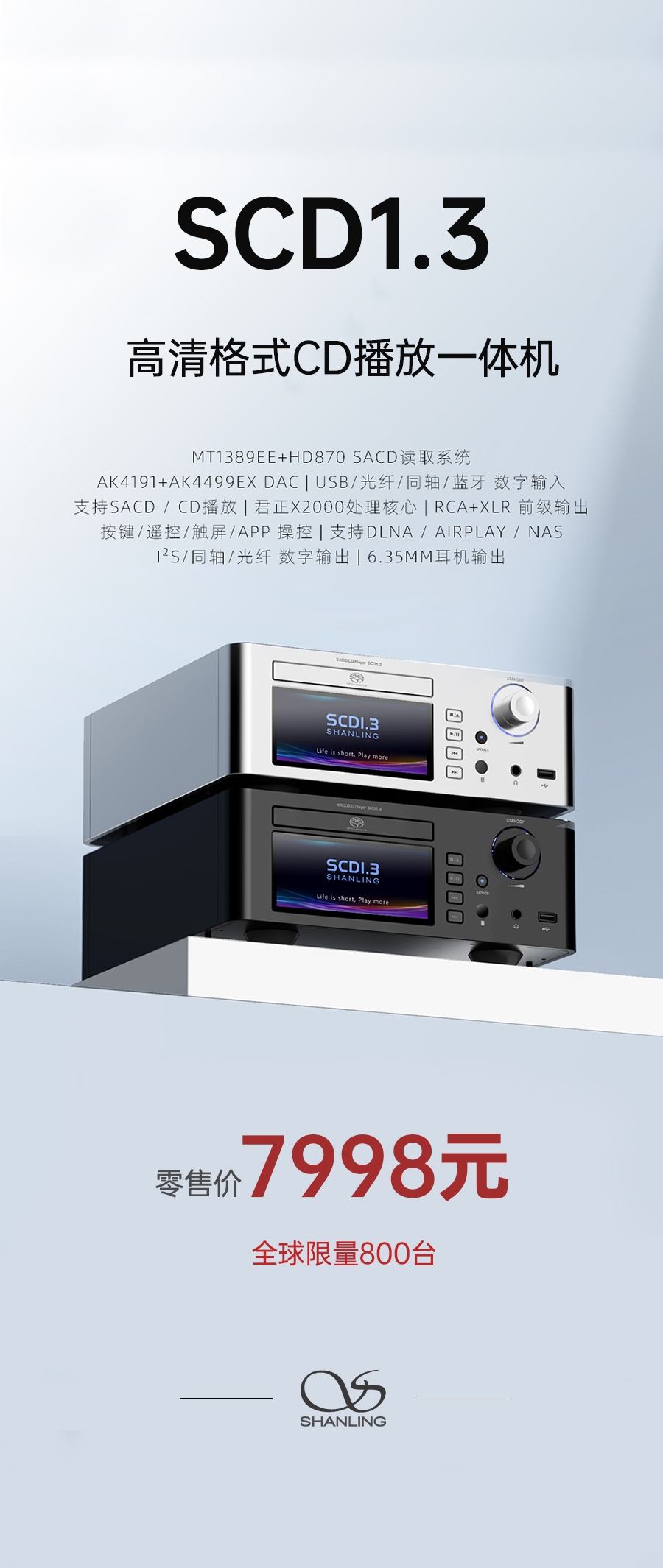 高清世界，由此開啟 | SCD1.3 高清格式SACD播放機重磅上市
